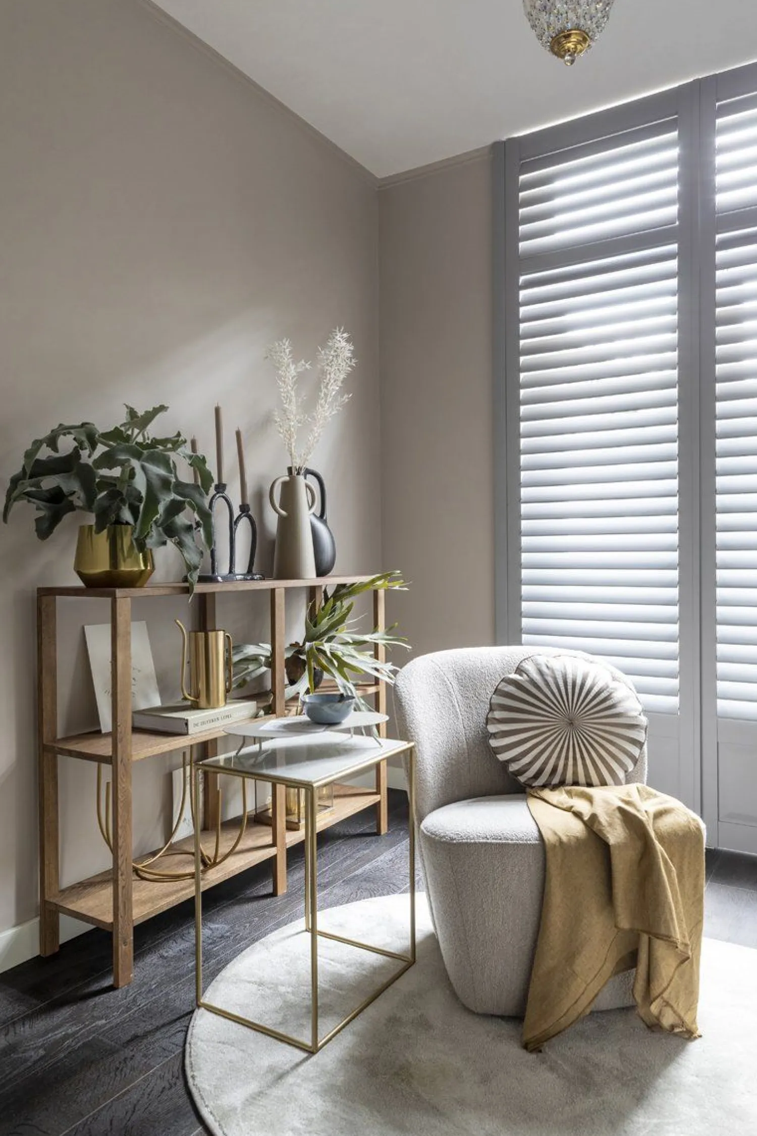 Ronde Fauteuils-vtwonen Lofty Bouclé Fauteuil Natural