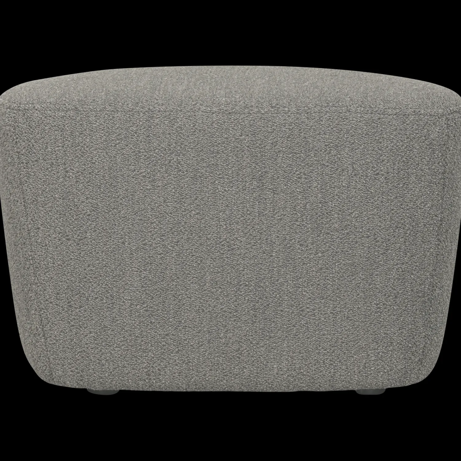 Hockers|Poefs-vtwonen Lofty Bouclé Hocker Grey