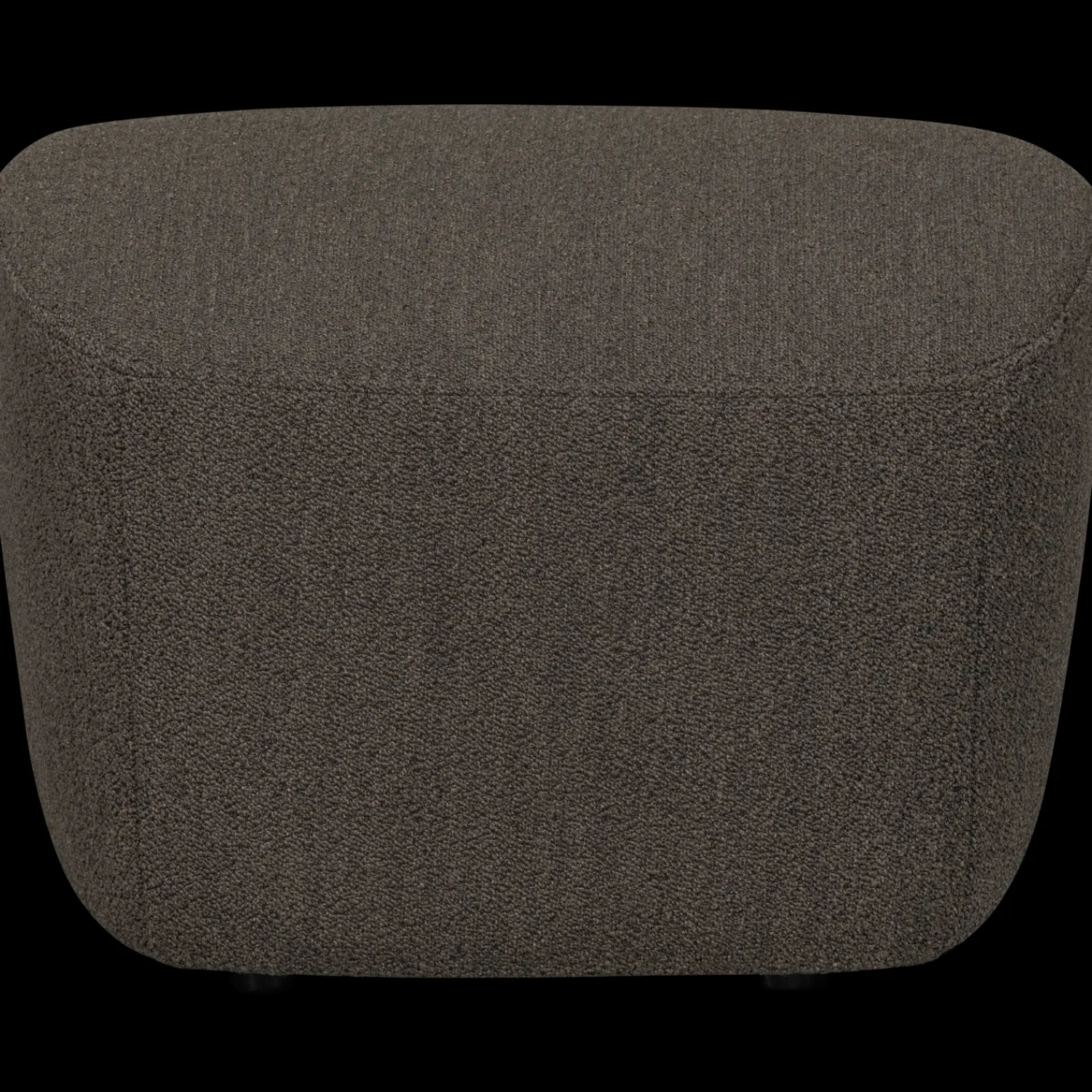 Hockers|Poefs-vtwonen Lofty Bouclé Hocker Brown