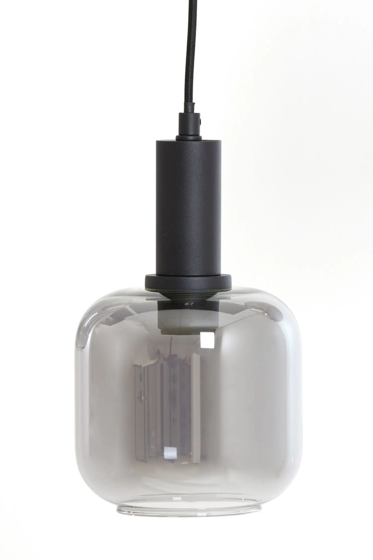 Glazen Hanglampen|Glazen Hanglampen-Trendhopper Loki 5-lichts Hanglamp Zwart, Smoke