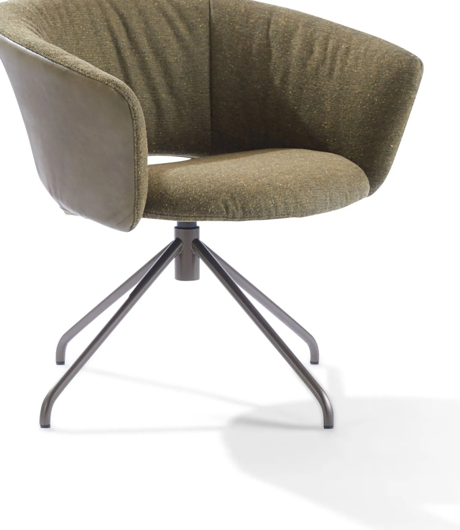Ronde Fauteuils|Design Fauteuils-LABEL Vandenberg Lola Draaifauteuil Groen