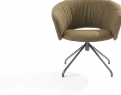 Ronde Fauteuils|Design Fauteuils-LABEL Vandenberg Lola Draaifauteuil Groen