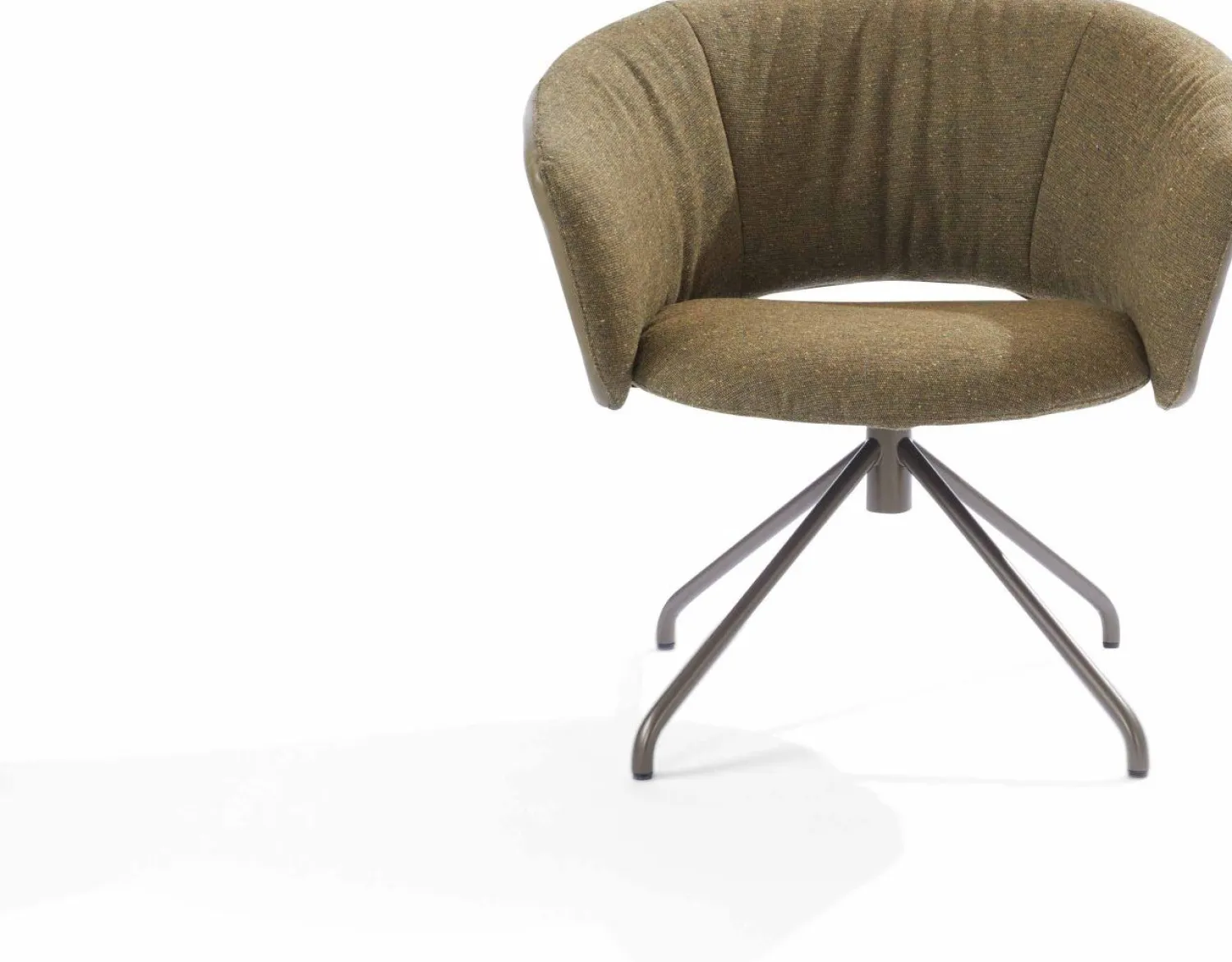 Ronde Fauteuils|Design Fauteuils-LABEL Vandenberg Lola Draaifauteuil Groen
