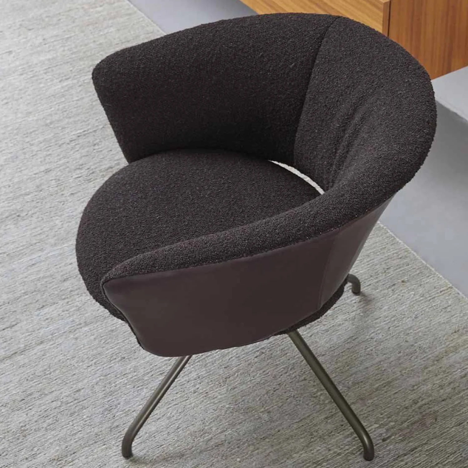 Ronde Fauteuils|Design Fauteuils-LABEL Vandenberg Lola Draaifauteuil Groen