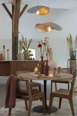 Hanglampen|Hanglampen-Eijerkamp Collectie Lonia Hanglamp Grijs, Antiek Brons