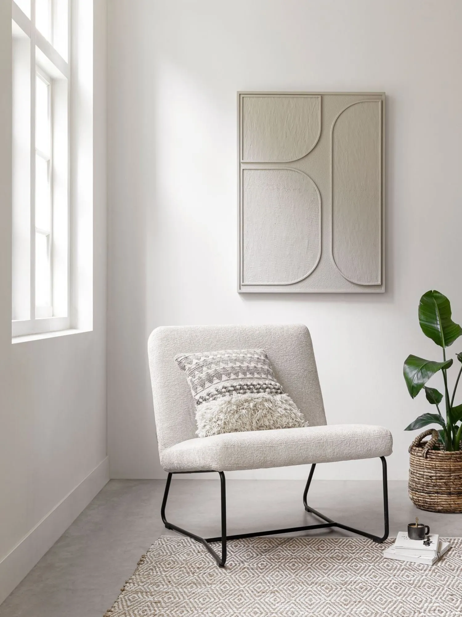 Wanddecoraties-MUST Living Lorcan Wanddecoratie Cream