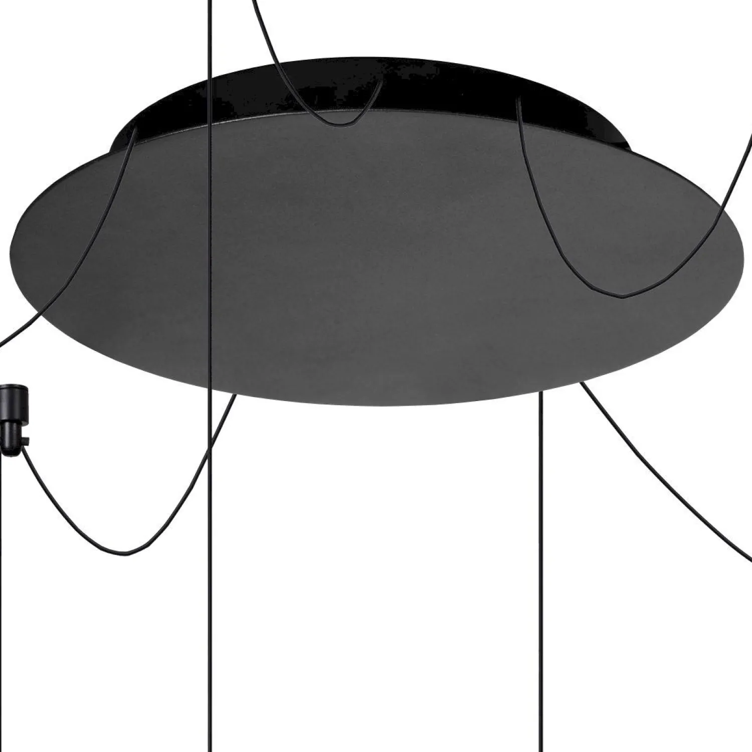 Moderne Hanglampen|Moderne Hanglampen-Lucide Lorenz Rond Hanglamp Zwart