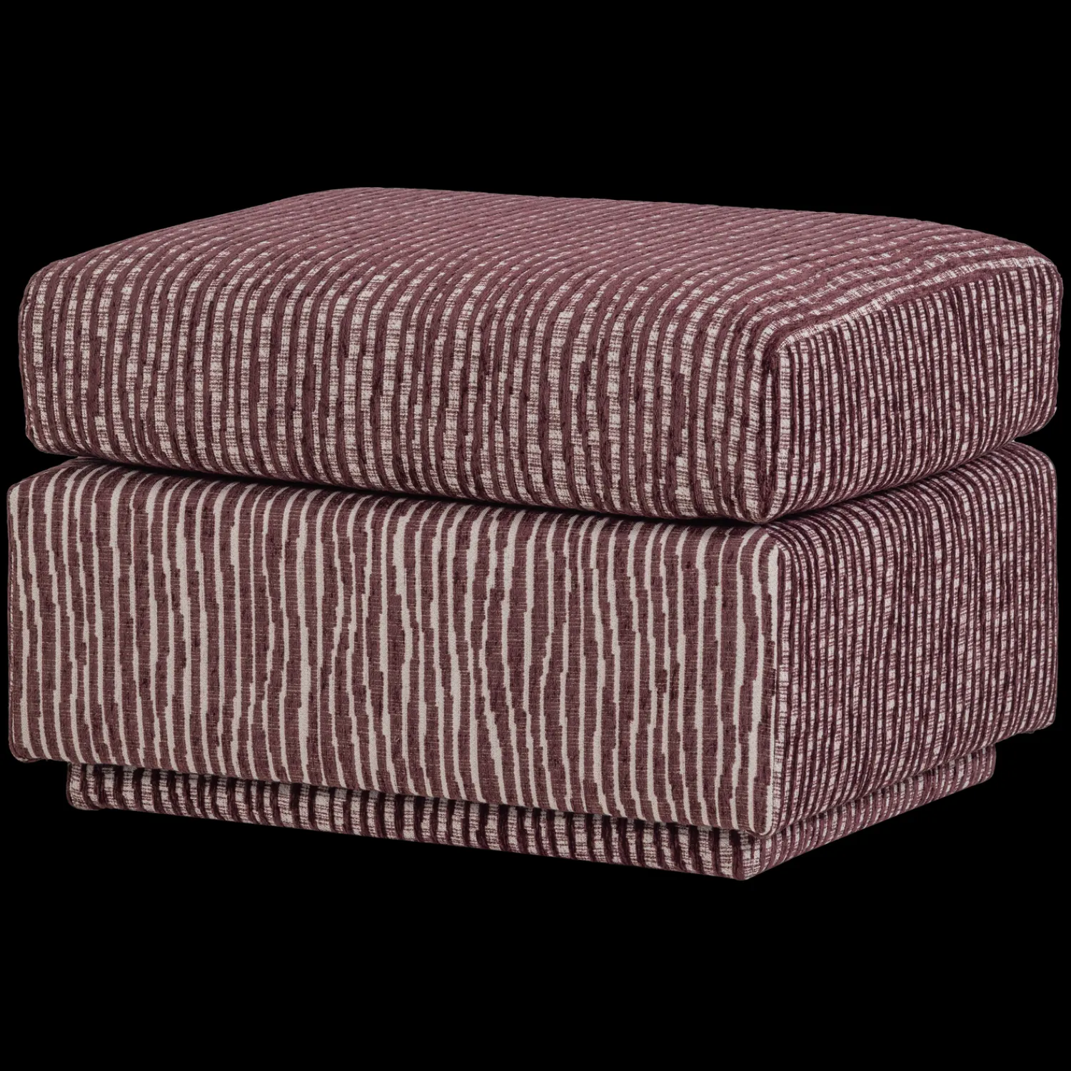 Hockers|Poefs-WOOOD Lou Hocker Bordeauxrood