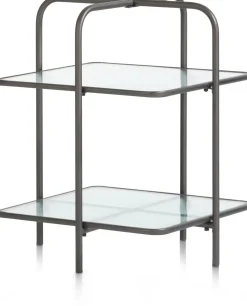 Glazen Bijzettafels-COCO maison Louis Bijzettafel Zwart