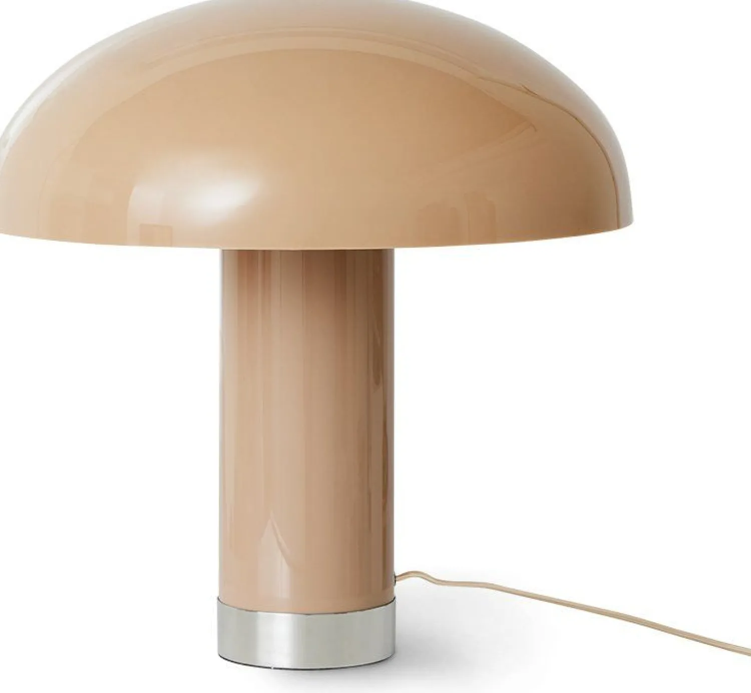 Tafellampen|Tafellampen-HKLIVING Lounge Tafellamp Mocha, Chrome