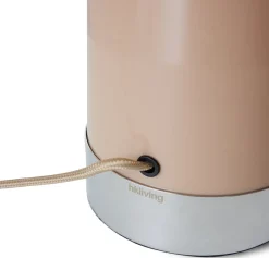 Tafellampen|Tafellampen-HKLIVING Lounge Tafellamp Mocha, Chrome