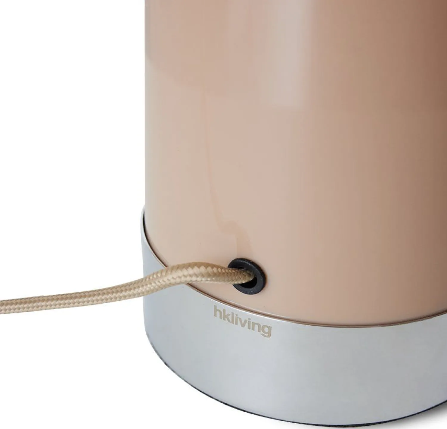 Tafellampen|Tafellampen-HKLIVING Lounge Tafellamp Mocha, Chrome