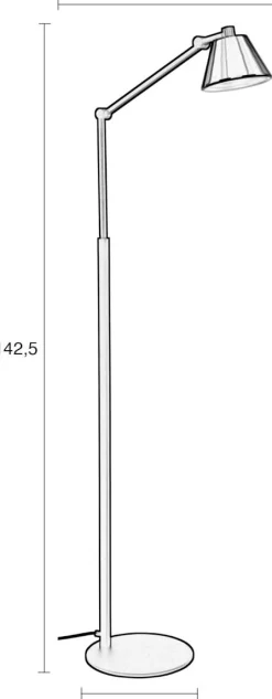 Moderne Vloerlampen|Vloerlampen-Zuiver Lub Vloerlamp Black