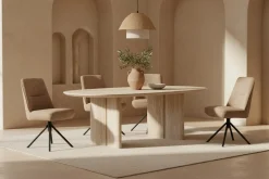 Eetkamerstoelen Zonder Armleuning-Eijerkamp Collectie Luca Eetkamerstoel Naturel