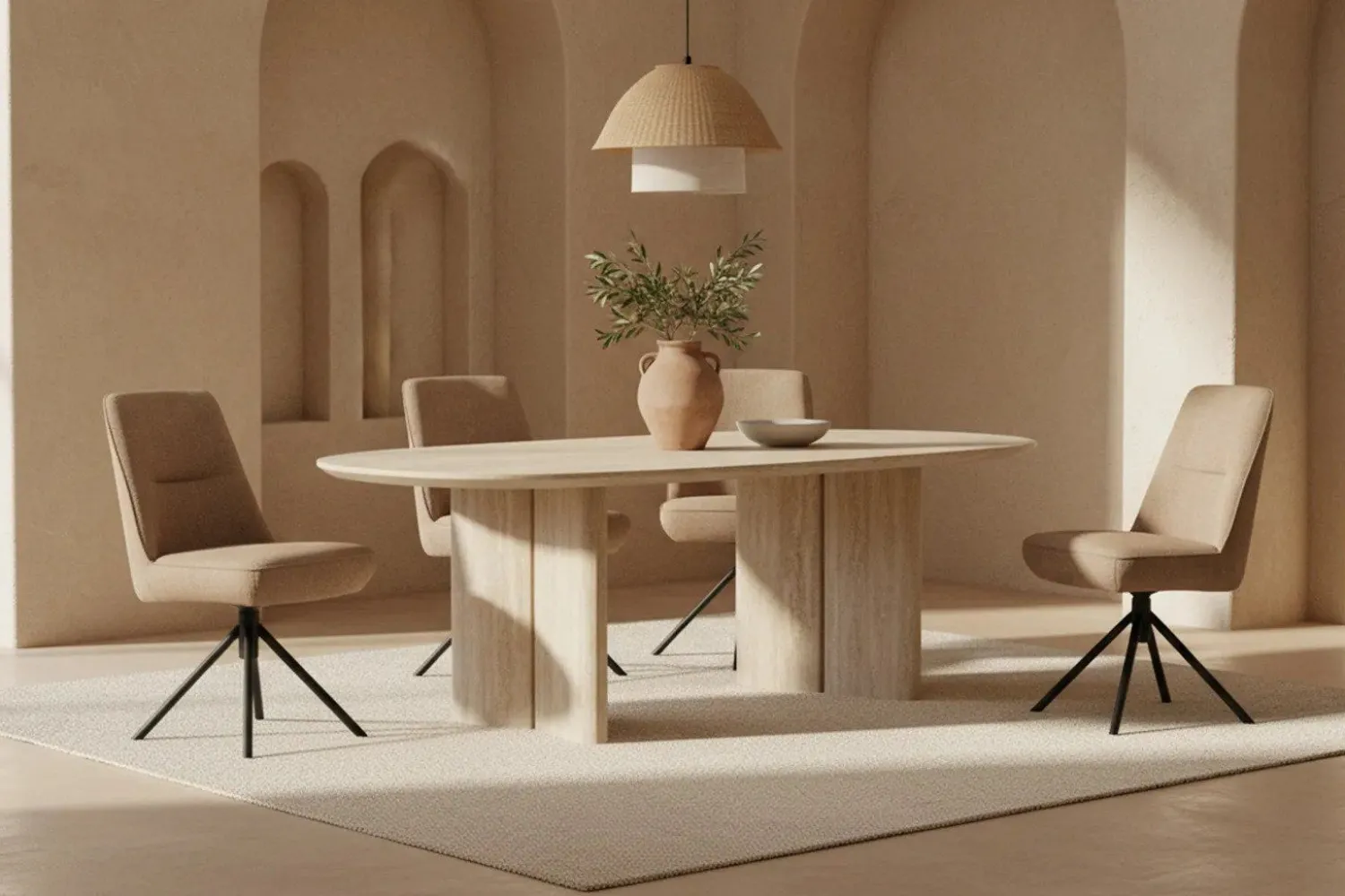 Eetkamerstoelen Zonder Armleuning-Eijerkamp Collectie Luca Eetkamerstoel Naturel