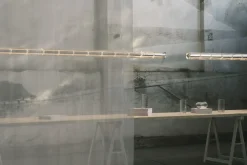 Design Hanglampen|Design Hanglampen-Flos Luce Orizzontale Hanglamp Aluminium