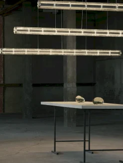 Design Hanglampen|Design Hanglampen-Flos Luce Orizzontale Hanglamp Aluminium