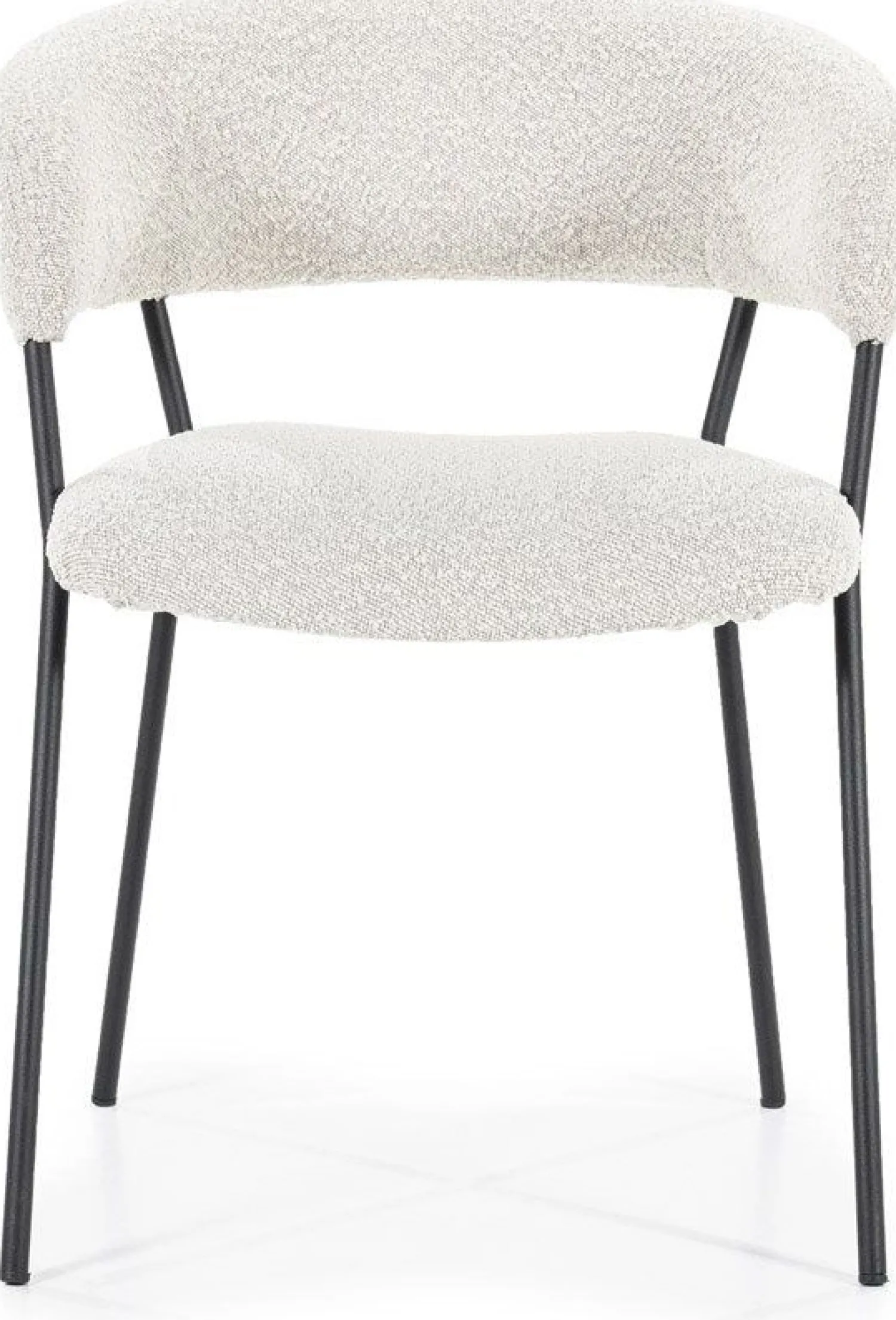 Eetkamerstoelen Met Armleuning-Eleonora Luka Eetkamerstoel Beige