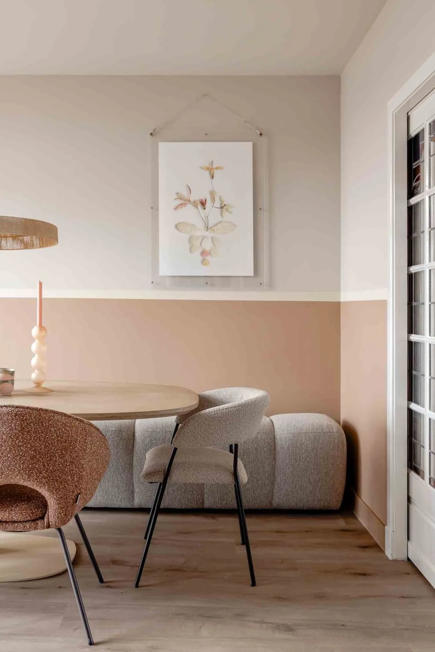 Eetkamerstoelen Met Armleuning-Eleonora Luka Eetkamerstoel Taupe