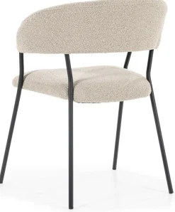 Eetkamerstoelen Met Armleuning-Eleonora Luka Eetkamerstoel Taupe