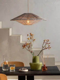 Hanglampen|Hanglampen-Good&Mojo Lumbini L Hanglamp Light Grey, White