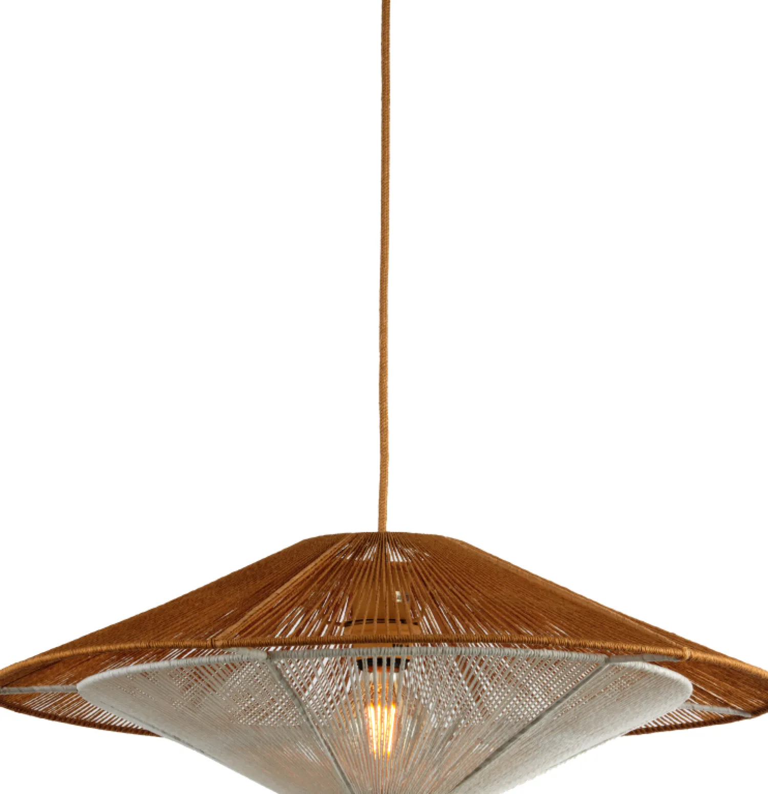 Hanglampen|Hanglampen-Good&Mojo Lumbini L Hanglamp Natural, White