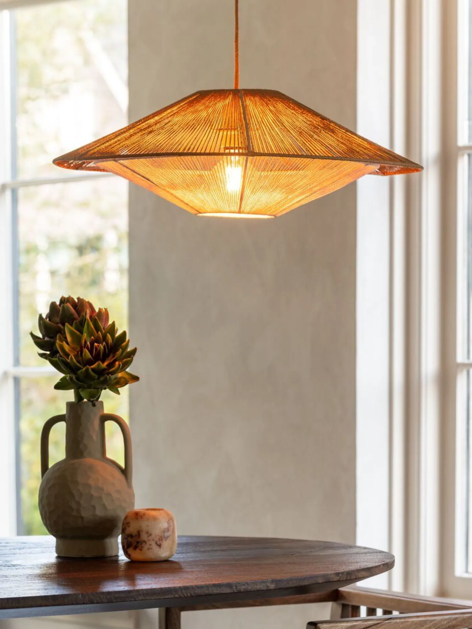 Hanglampen|Hanglampen-Good&Mojo Lumbini L Hanglamp Natural, White