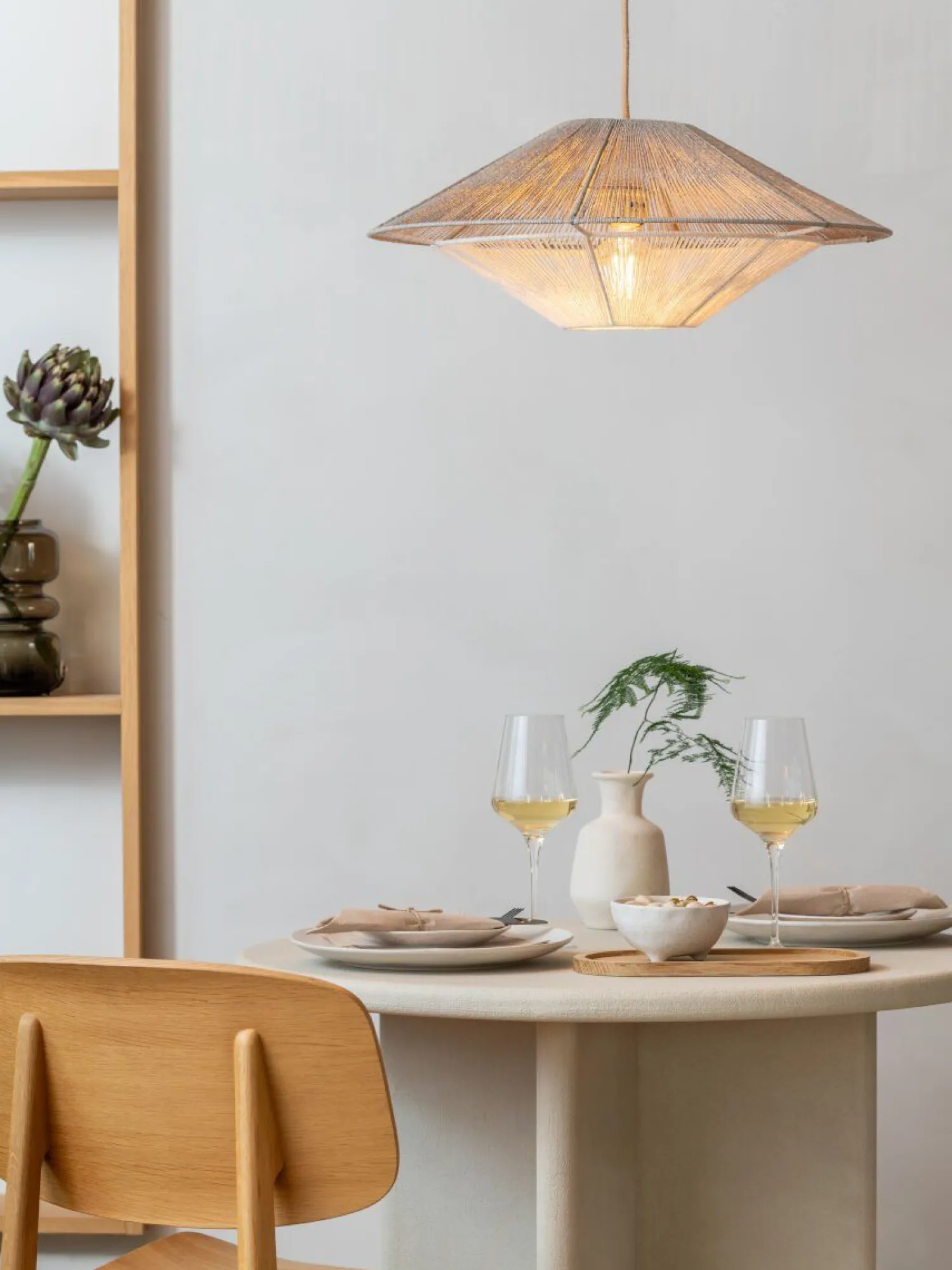 Hanglampen|Hanglampen-Good&Mojo Lumbini S Hanglamp Light Grey, White