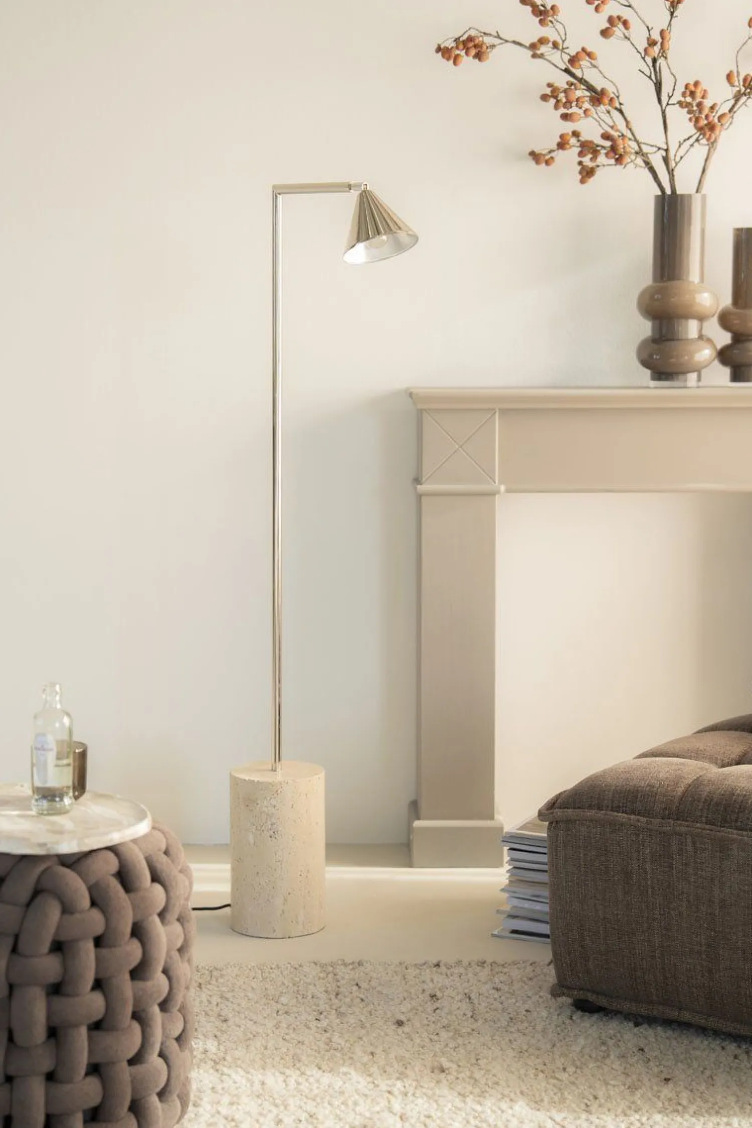 Moderne Vloerlampen|Vloerlampen-By Boo Lumina Vloerlamp Beige