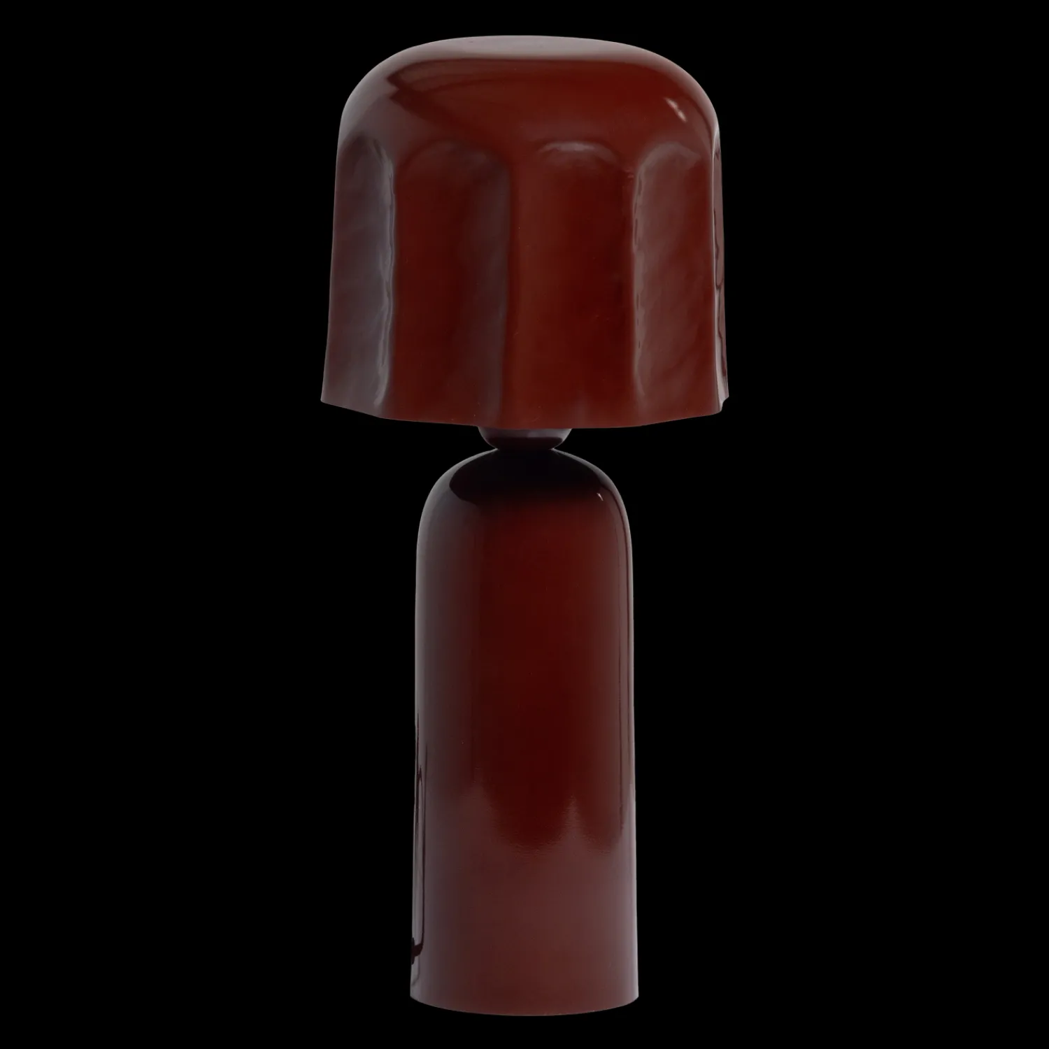 Tafellampen|Tafellampen-WOOOD Lumira Tafellamp Bruinrood