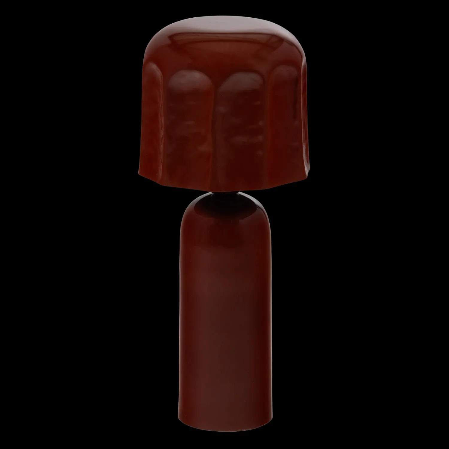 Tafellampen|Tafellampen-WOOOD Lumira Tafellamp Bruinrood