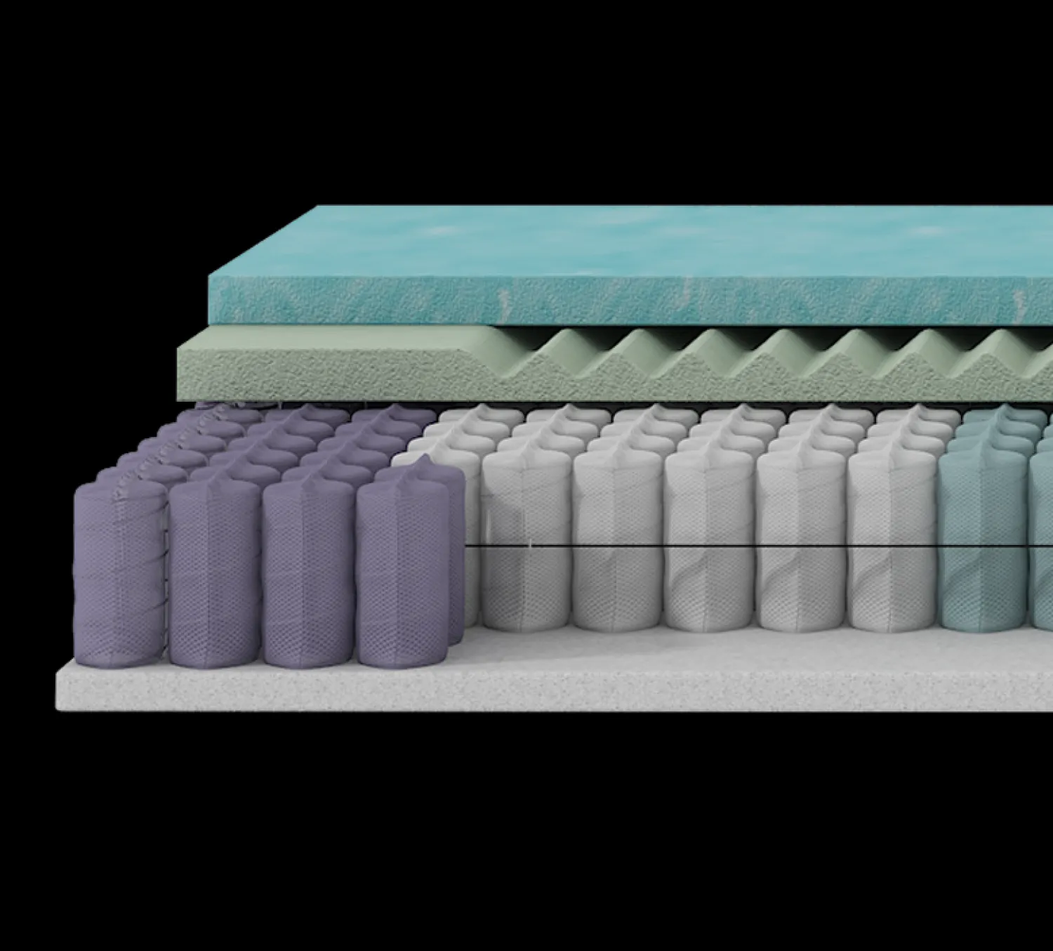 Pocketvering Matrassen-Ubica Lunaire Balance Matras Wit