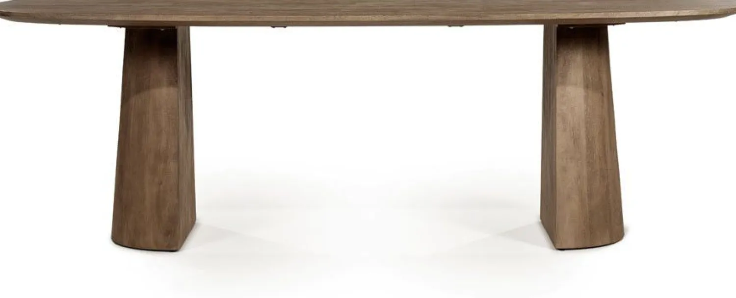 Houten Eettafels-Eleonora Lune Eettafel Lichtbruin