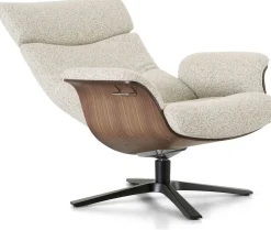 Draaifauteuils|Relaxfauteuils-Montèl Luxor Relaxfauteuil Beige Ivory