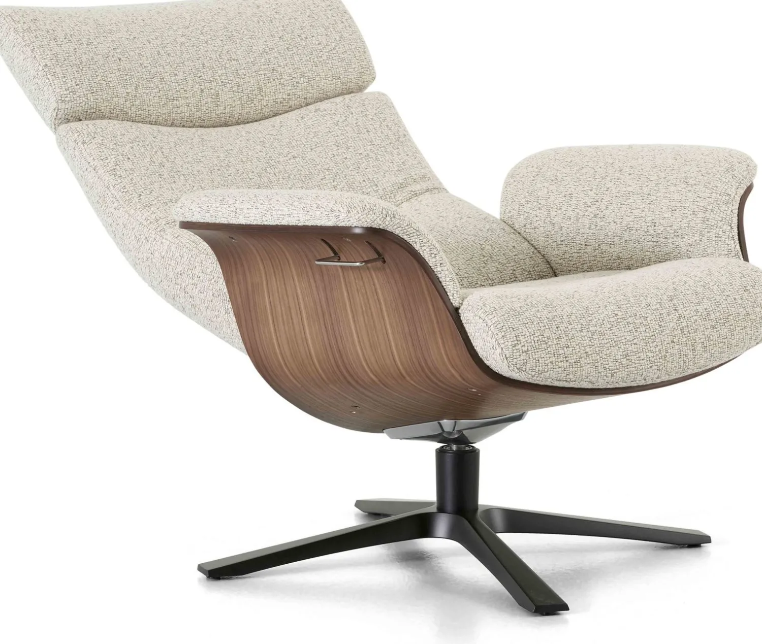 Draaifauteuils|Relaxfauteuils-Montèl Luxor Relaxfauteuil Beige Ivory
