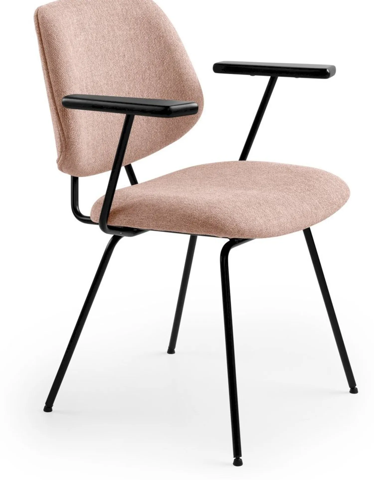 Eetkamerstoelen Met Armleuning-Eleonora Lynn Armstoel Roze
