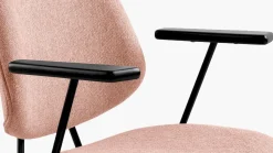Eetkamerstoelen Met Armleuning-Eleonora Lynn Armstoel Roze