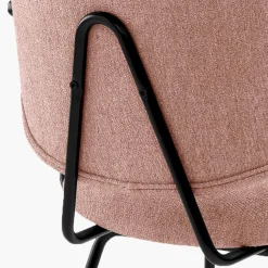Eetkamerstoelen Met Armleuning-Eleonora Lynn Armstoel Roze