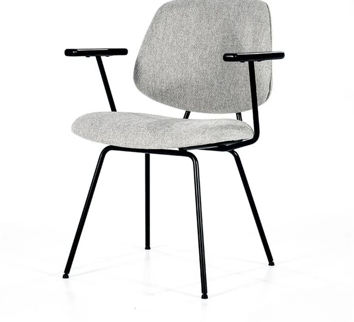 Eetkamerstoelen Met Armleuning-Eleonora Lynn Armstoel Grijs