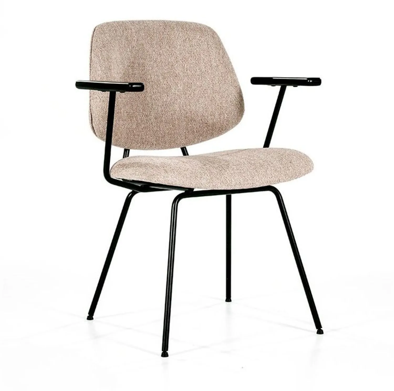 Eetkamerstoelen Met Armleuning-Eleonora Lynn Armstoel Beige
