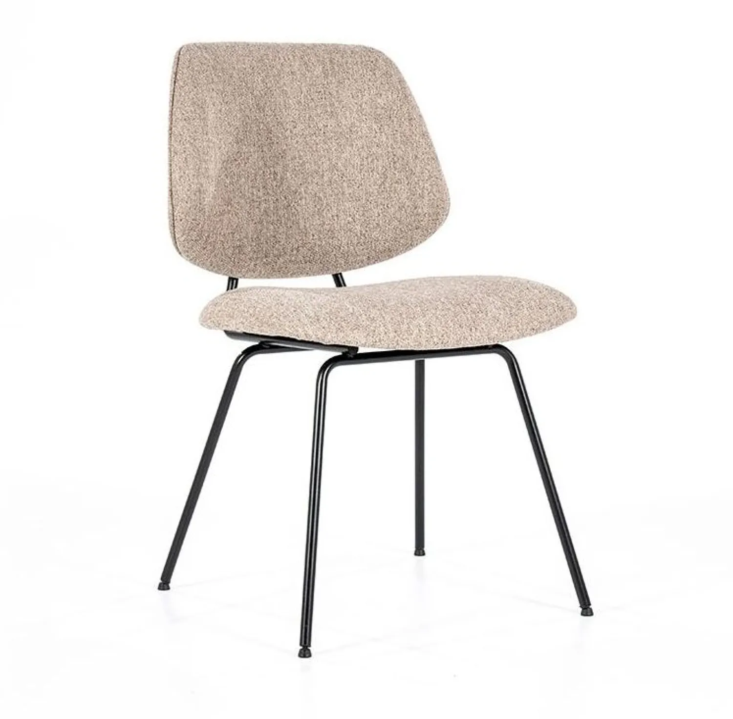 Eetkamerstoelen Zonder Armleuning-Eleonora Lynn Eetkamerstoel Beige