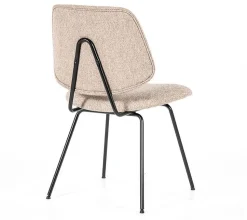 Eetkamerstoelen Zonder Armleuning-Eleonora Lynn Eetkamerstoel Beige
