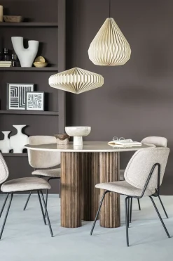 Eetkamerstoelen Zonder Armleuning-Eleonora Lynn Eetkamerstoel Grijs