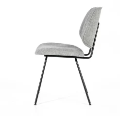 Eetkamerstoelen Zonder Armleuning-Eleonora Lynn Eetkamerstoel Grijs