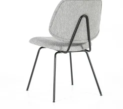 Eetkamerstoelen Zonder Armleuning-Eleonora Lynn Eetkamerstoel Grijs