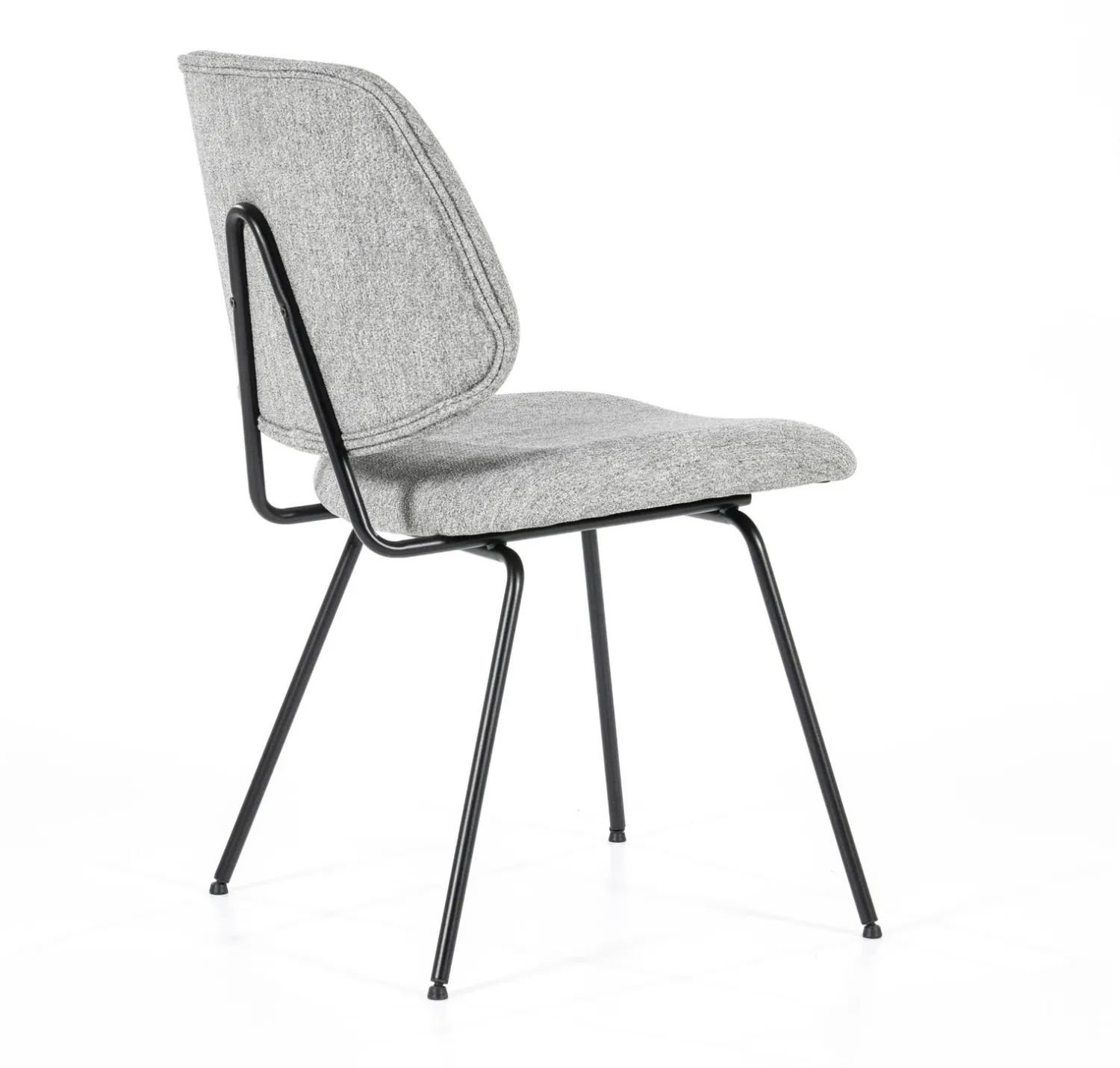 Eetkamerstoelen Zonder Armleuning-Eleonora Lynn Eetkamerstoel Grijs
