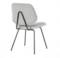 Eetkamerstoelen Zonder Armleuning-Eleonora Lynn Eetkamerstoel Grijs