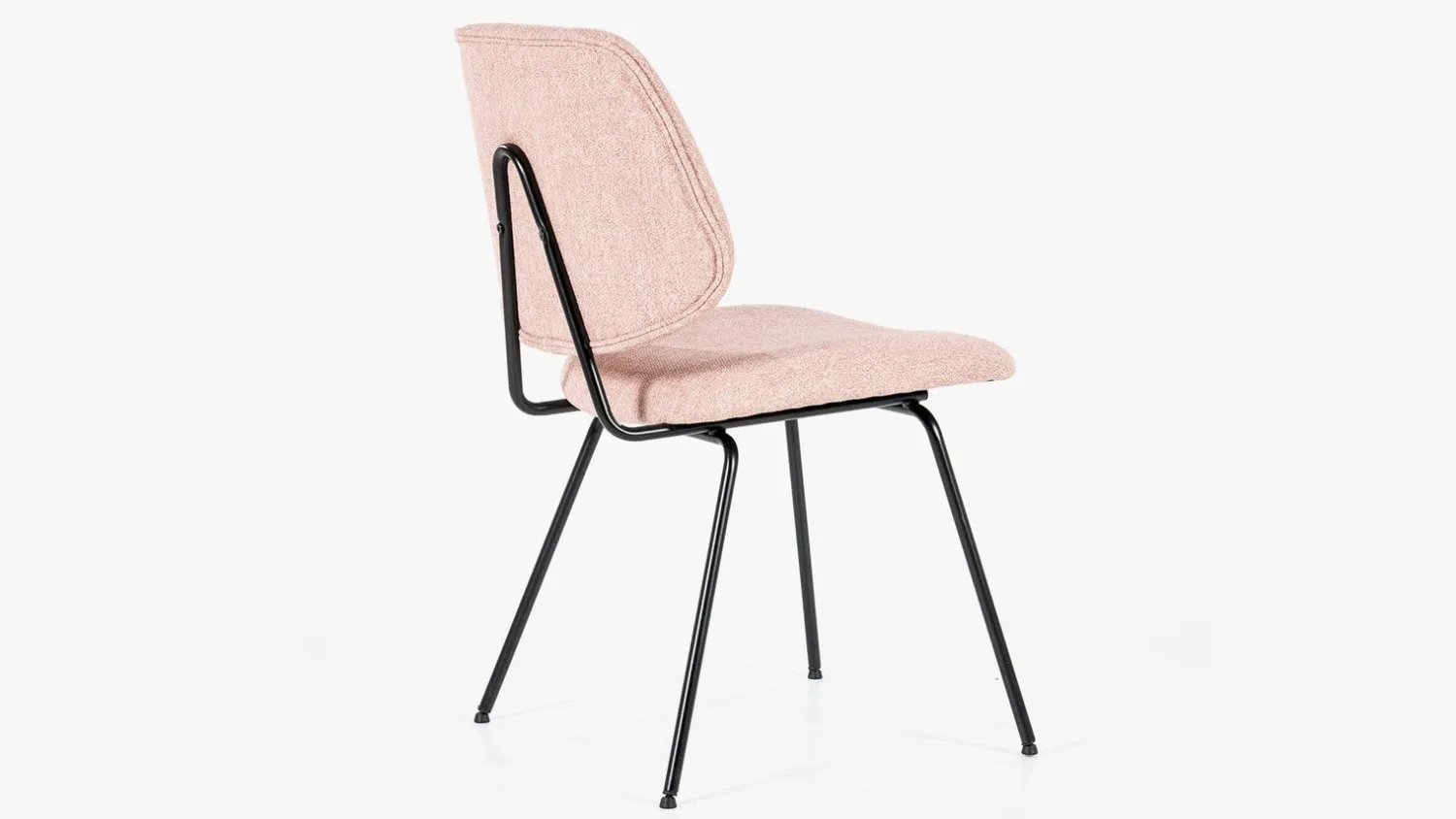 Eetkamerstoelen Zonder Armleuning-Eleonora Lynn Eetkamerstoel Roze