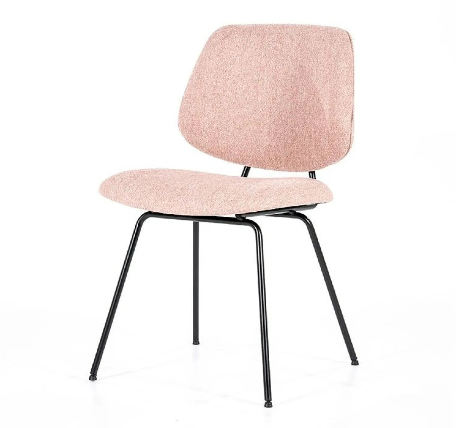 Eetkamerstoelen Zonder Armleuning-Eleonora Lynn Eetkamerstoel Roze