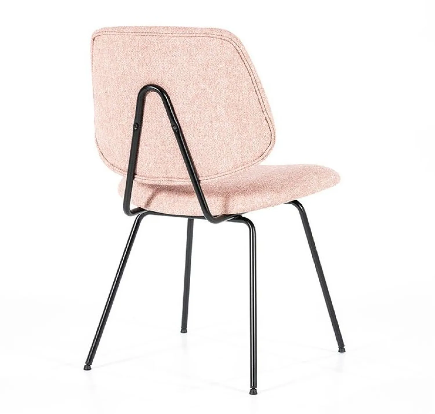 Eetkamerstoelen Zonder Armleuning-Eleonora Lynn Eetkamerstoel Roze